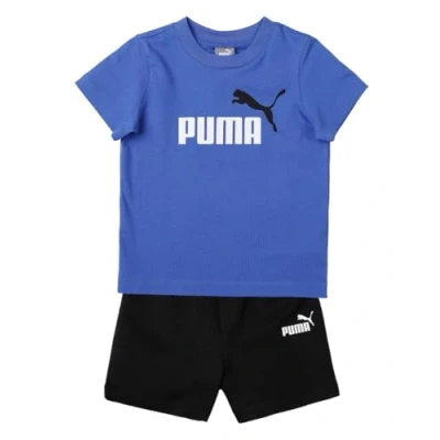 Imagen de PUMA Minicats tee &amp; Shorts Set Traje de trote, Unisex niños, Zafiro Real, 74