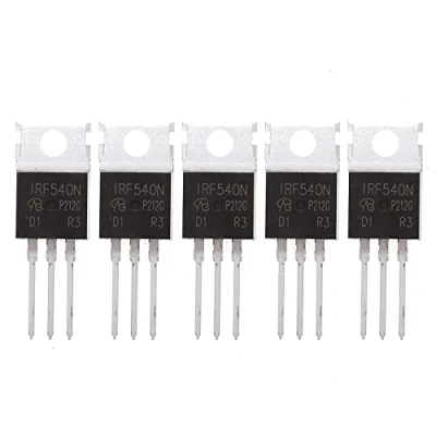 Imagen de HUABAN 5 piezas IRF540NPBF IRF540N IRF540 Vdss = 100V Rds (encendido) 0.036 ohm Id 55A TO220 Transistor MOSFET de canal N potencia