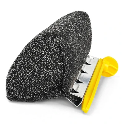 Imagen de Scrub Daddy Cabezal de Cepillo Repuesto para Parrilla BBQ Daddy, Limpieza a Vapor con Estropajo Acero y raspador Inoxidable, sin cerdas, Contiene Scour