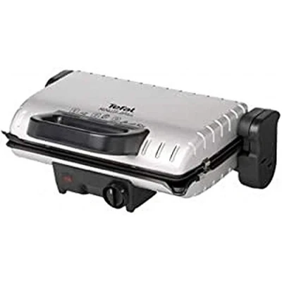 Imagen de Grill Tefal Minute GC2050, 1600 W, Parrillada y barbacoa, Termostato Ajustable, Apto Lavavajillas, Placas Antiadherentes, Acero Inoxidable