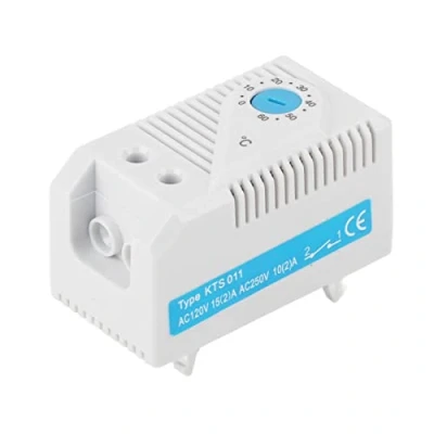 Imagen de Termostato Mecánico Ajustable Controlador de temperatura 0 a 60 Grados, Regulador Interruptor para Armario(KTS011)