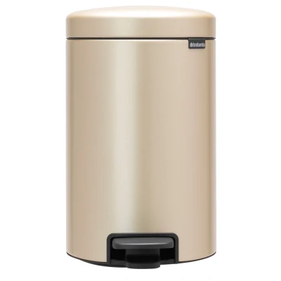 Imagen de Brabantia NewIcon Cubo de Basura con Pedal, Stainless Steel, Metallic Gold, 12L