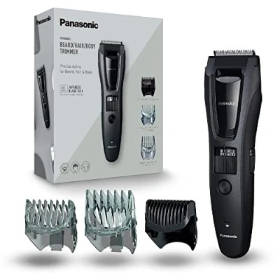 Imagen de Cortapelos Panasonic ER GB62 H503, 50 min, Cabello y barba, 39 longitudes, 3 en 1, Negro
