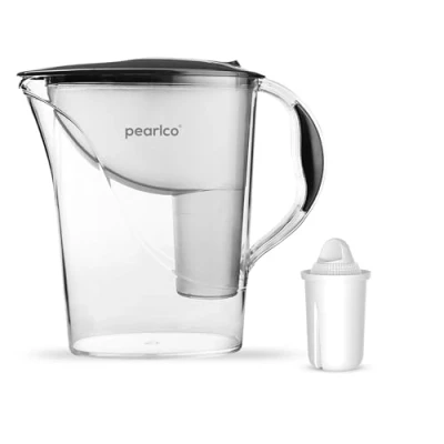 Imagen de PearlCo Standard Classic (Antracita) Jarra con Filtro de Agua 2.4L 1 cartuccia filtrante Universal adatto per Brita