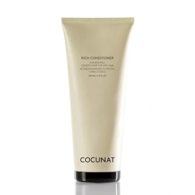 Imagen de COCUNAT Acondicionador Rich Pelo Seco, Dañado o Teñido Nutrientes Naturales Puntas Abiertas Encrespamiento Sin Siliconas Hidratación Apto Método Curly Desenreda al Instante 200 ml