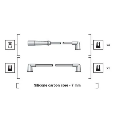 Imagen de MAGNETI MARELLI 941318111184 Juego de Cables Encendido SUZUKI: Samurai SUV