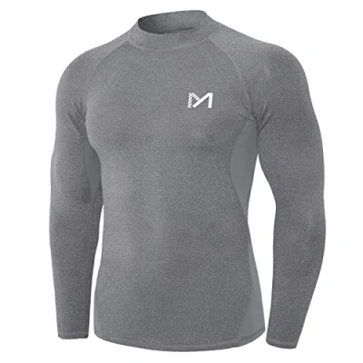 Imagen de MEETYOO Camiseta Compression Hombre, Hombre Ropa deportiva Manga Larga Base Layers para Running Gym Ciclismo