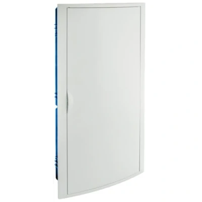 Imagen de Cuadro eléctrico empotrar pladur 56 elementos marco blanco y puerta FUME SOLERA 5270HGW