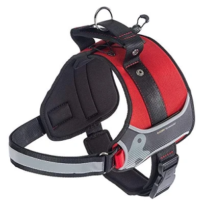 Imagen de Ferplast Arnés para Perros Hercules XXL, Acolchado, Resistente, Anti rasguños, Visible en la Oscuridad, con Asa
