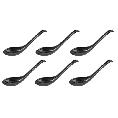 Imagen de Wresetly cucharas de sopa, 6 estilo japonés, arroz, sopa asiática con para restaurantes