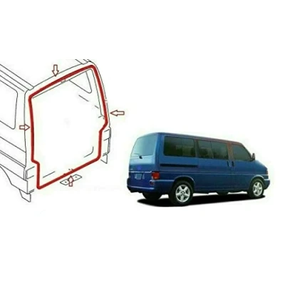Imagen de Junta de sellado puerta trasera compatible con VW T4 Transporter goma Todos los modelos Bus Box Multivan 721827705B