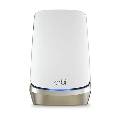 Imagen de Netgear Orbi WiFi 6E Mesh TriBanda RBRE960 Router, Funciona con los Satélites RBSE960 para Crear una Red Mesh, Cobertura de hasta 225 m², 200 Dispositivos, AXE11000 10.8Gbps, Blanco