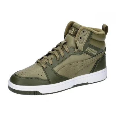 Imagen de PUMA Rebound V6 Mid WTR Jr, Zapatillas, Alpine Snow Sand Dune Blanco, 37 EU