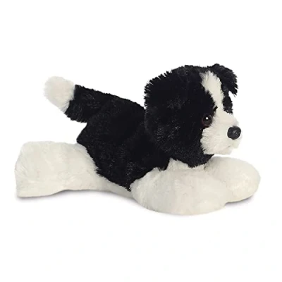 Imagen de Aurora Mini Flopsie Cami Border Collie, Color Negro y Blanco (31717)