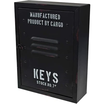 Imagen de ootb Caja de Llaves Metal, Negro, 30 x 23 9 cm