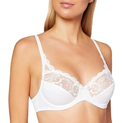 Imagen de Playtex Sujetador de microfibra con aros Essential Elegance Mujer x1, Blanco, 95B