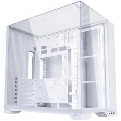 Imagen de Lian Li O11 Vision Compact ATX Mid Tower Gaming Carcasa para PC de aluminio y vidrio templado, color blanco