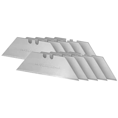 Imagen de STANLEY 2 11 921, Hoja de cuchillo gama estandar 1992, Dispensador 10 hojas, Cuchilla Gruesa, Modelo Largo, Trapezoidal Grande Reversible Puntas, Heavy Duty