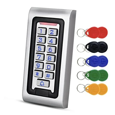 Imagen de NN99 IP68 Impermeable Teclado de Control Acceso RFID Controlador a Prueba lluvia Lector 125 KHz EM con 10pcs llaveros
