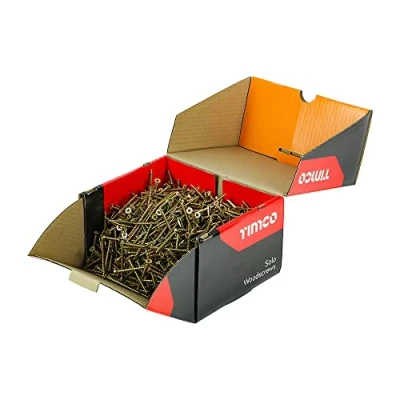 Imagen de TIMCO Solo Tornillos para madera (5 x 50 mm), color dorado