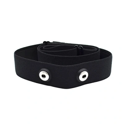 Imagen de Cinta elástica Soft Strap de repuesto para monitor cardiaco Polar Wahoo Garmin（Negro）