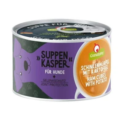 Imagen de GranataPet Suppenkasper Cubo de jamón con Patatas, Sopa para Perros Felices, Aperitivo mejillón Labios Verdes y minerales, alimento sin Cereales una alimentación apropiada