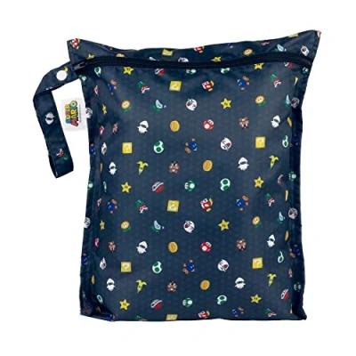 Imagen de Bumkins, Azul Marino y Multicolor, Wet Bag, Nintendo