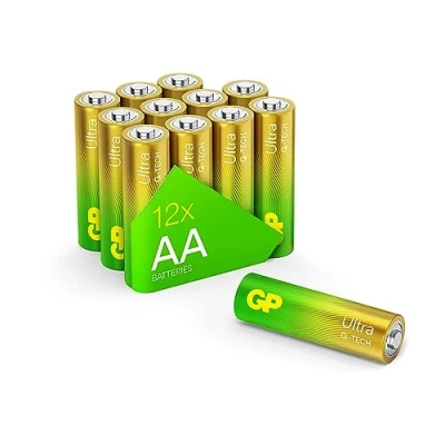 Imagen de GP Pilas alcalinas AA, Longlife, 1,5 V, LR06, Paquete de 12 Unidades, la Nueva tecnología G Tech