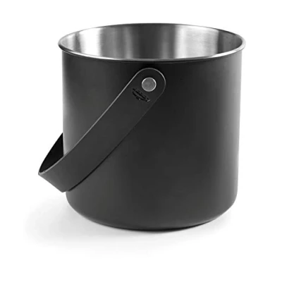 Imagen de Lacor 65418 Enfriabotellas Inoxidable, 18 cm, Acero 18/10, 4&#039;0 L Moon Black