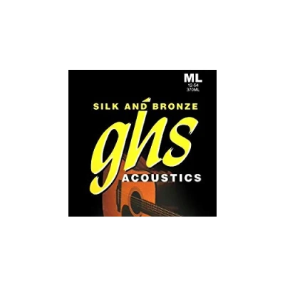 Imagen de GHS SILK &amp; BRONZE 012/054 Juego de cuerdas para guitarra acústica, 370 ml, luz media