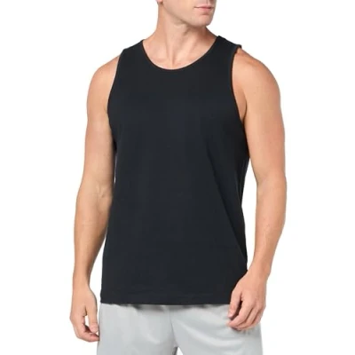 Imagen de Amazon Essentials Camiseta de Tirantes Ajuste Normal Hombre, Negro, XL