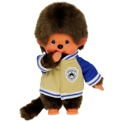 Imagen de Bandai Monchhichi Peluche Chaqueta Teddy de Mono icónico los años 80 Suave 20 cm para niños y Adultos Juguete Infantil 2 + SE42223