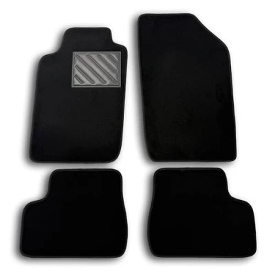 Imagen de MTC Alfombrillas para Peugeot 206 a Partir de 1998 Medida Antideslizantes Talonera en PVC (cloruro polivinilo) Clips fijación