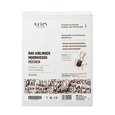 Imagen de SCIO Bad Aiblinger Cojín térmico para la espalda terapia de calor y frío el hogar, color marrón