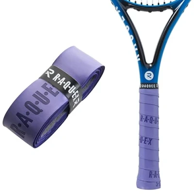Imagen de Raquex Enhance Grip para Raqueta: Pádel, Tenis, Bádminton y Squash. Pegajoso, Duradero, Absorbente. 14 Colores. Autoadhesiva Raqueta