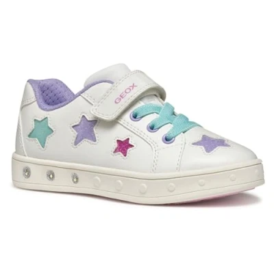 Imagen de Geox Light UP Skylin GIRL Zapatillas para niños, Talla: 31, White/multicolor Zapatos