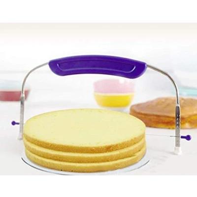 Imagen de Cortador de Tartas nivelador, 9 Alturas Diferentes Premium Acero Inoxidable Grado alimenticio, Doble Alambre Tartas/nivelador,