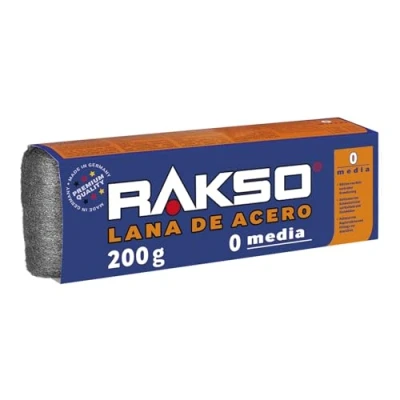 Imagen de RAKSO lana de acero media 0 Ideal para limpiar y preparar superficies Alternativa a 000 0000