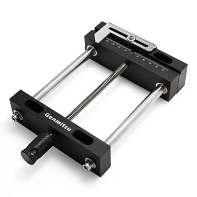 Imagen de Genmitsu Abrazadera de tornillo banco aluminio para mesa trabajo escritorio CNC 3018 PRO/PROVer/PROVer Mach 3/MX3/PROVER XL 4030, 10.2 x 5.5 1.6 cm