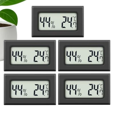 Imagen de MAVORI® Mini termómetro Digital &amp; Higrómetro Digital: Preciso medidor de humedad y para interiores, medición temperatura del aire.