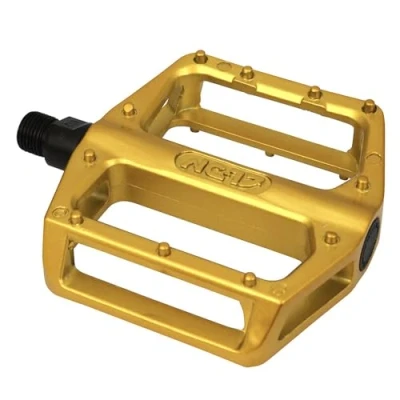 Imagen de NC 17 Sudpin STD Zero Pro Pedal de Aluminio para Bicicletas montaña/Bicicleta BMX, Resistente, Super Ligero, Soportes fijos Dorado