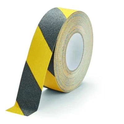 Imagen de Durable Cinta antideslizante color DURALINE GRIP, 50 mm x 15 m, para asegurar escaleras, rampas, amarillo/negro, 1083130