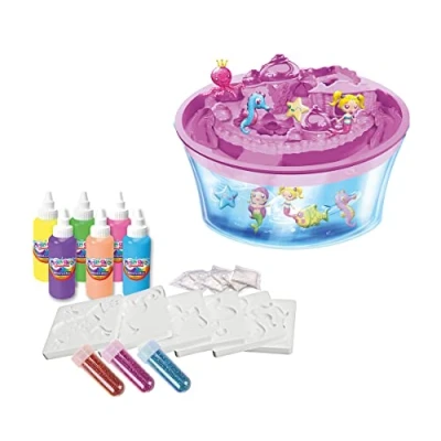 Imagen de Simba Aquagelz Set Deluxe Sirenas, Crea Figuras Blanditas en 3D, Incluye 6 Botes de Colores, Moldes, 5 sobres mezcla y un bol (106322568)