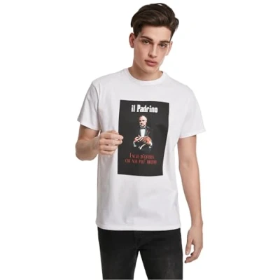 Imagen de MERCHCODE Camiseta para Hombre de Padrino, Hombre, Camiseta, MC435, Blanco, XS