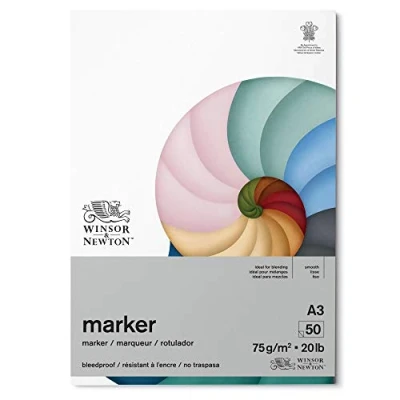 Imagen de Winsor &amp; Newton Bloc Papel rotuladores, Blanco, DIN A3