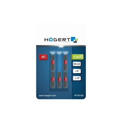 Imagen de Hogert Technik HT1S132 Punta de atornillar Acero para herramientas