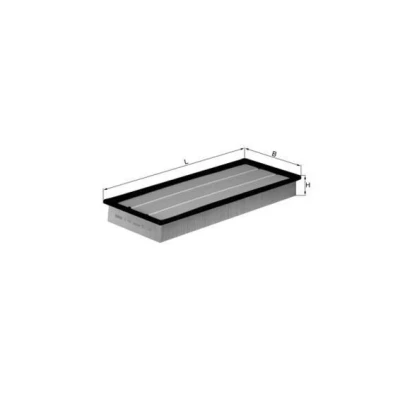 Imagen de MAHLE ORIGINAL LX 1151 Filtro de aire 55,5 200 500,0 partículas