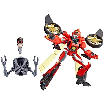 Imagen de Transformers EarthSpark, Figura Terran Twitch Clase Deluxe de 12,5 cm, Juguete Robot para niños, a Partir 6 años