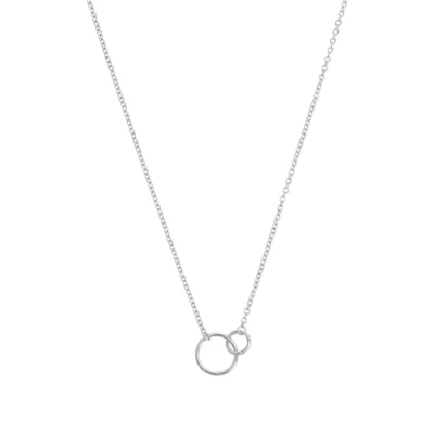 Imagen de NOELANI collar con colgante de plata ley 925 las señoras, 40+5 cm, plata, círculo, Viene en caja regalo joyería, 2031965