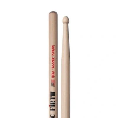 Imagen de Vic FIrth Baquetas de la serie Signature Nicko McBrain Punta Madera